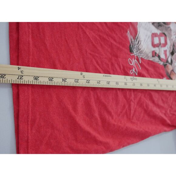 500 Level Officially Licensed Travis Kelce Heart Kansas City Chiefs T-Shirt Red - Picture 5 of 8